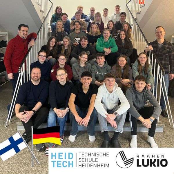 Schüleraustausch zwischen Raahe Luukio (Finnland) und der HEID TECH 